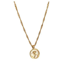 Golden Silhouette Charm Necklace