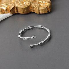 Simple Bamboo Knot Opening Ring