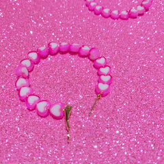 Y2K Pink Heart Earrings