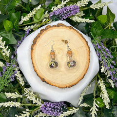 Lavender Spell Pendant Earrings