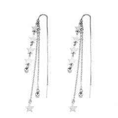 Aesthetic long earrings with stars