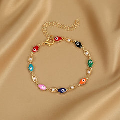 Multicolor stone preppy bracelet