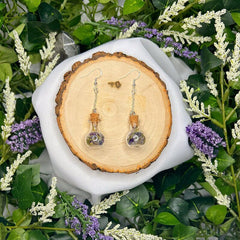 Lavender Spell Pendant Earrings