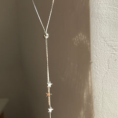 Aesthetic long tassel necklace