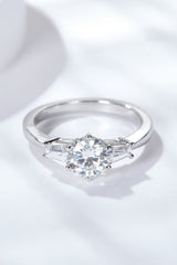 Loyal Love 1 Carat Moissanite Platinum-Plated Ring