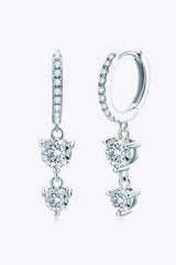 Adored Be The One Moissanite Drop Earrings