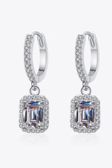 Moissanite 925 Sterling Silver Drop Earrings