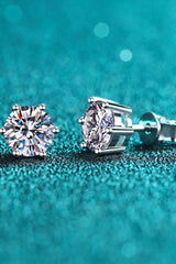 Adored Moissanite Stud Earrings