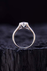 1.5 Carat Moissanite 925 Sterling Silver Ring