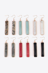 Natural Stone Drop Earrings