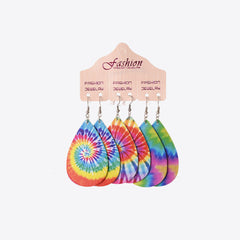 PU Teardrop Earrings Set