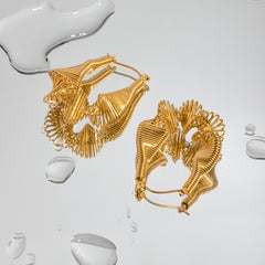 18K Gold-Plated Stainless Steel Earrings