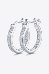 Adored Moissanite 925 Sterling Silver Earrings