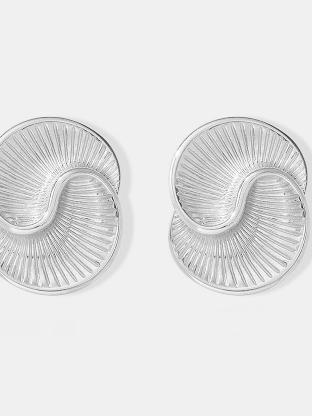 Titanium Steel Spiral Stud Earrings