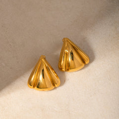 Stainless Steel Seashell Shape Earrings