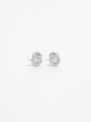 925 Sterling Silver Zircon Star Stud Earrings