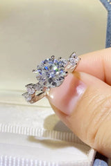 2 Carat Moissanite 925 Sterling Silver Ring