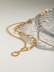 18K Gold-Plated Stainless Steel Chain Bracelet