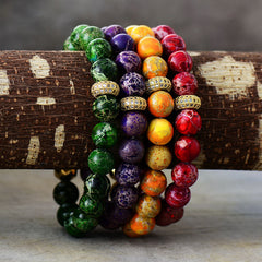 Natural Stone Beaded Bracelet