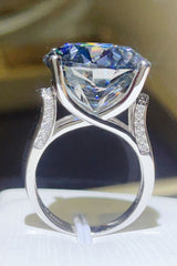 20 Carat Moissanite 925 Sterling Silver Ring