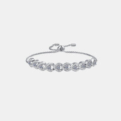 1 Carat Moissanite 925 Sterling Silver Bracelet