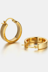 Gold-Plated Brass Huggie Earrings