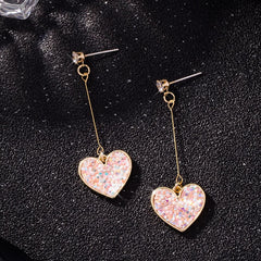 Sweet Sequin Heart Earrings