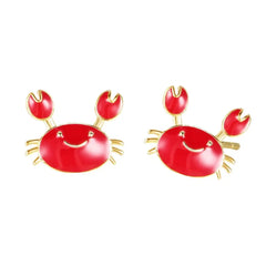 Cheery Crustacean Studs Earrings