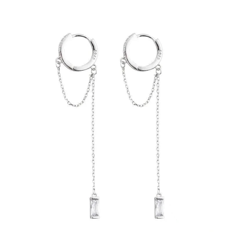 Crystal Tassel Allergy-Free Earrings