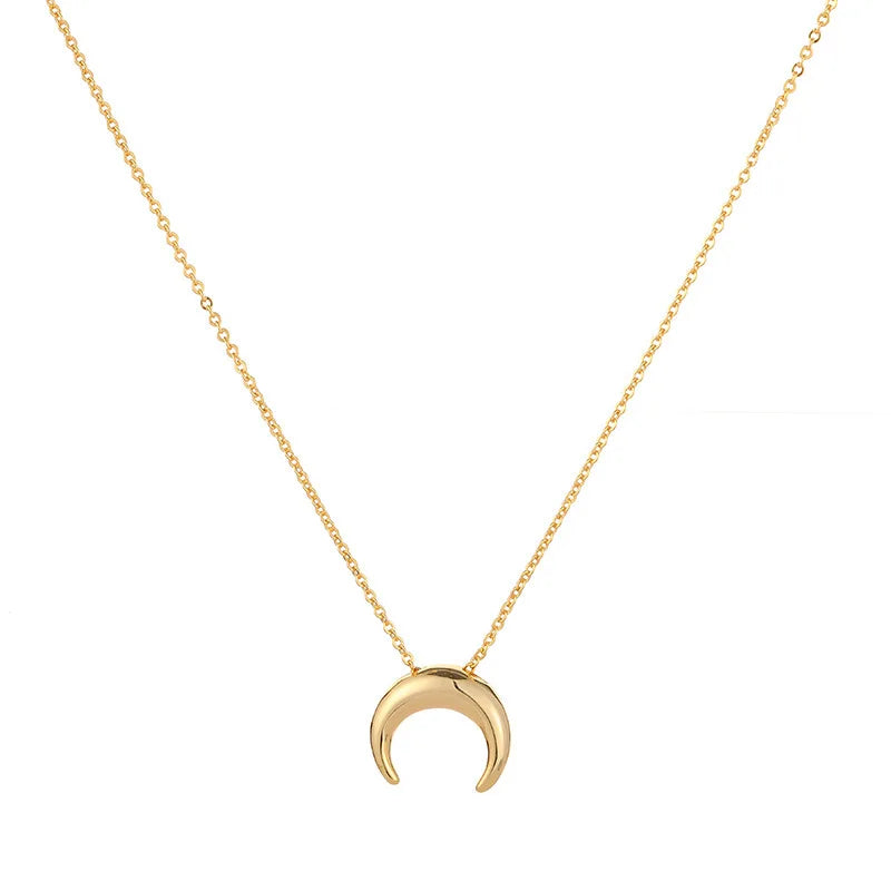 Crescent Moon Clavicle Necklace