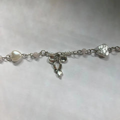 Coquette Bow Charm Bracelet