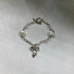 Coquette Bow Charm Bracelet