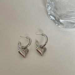 Sexy Heart Hoops Earrings