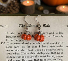 Handmade Autumn Pumpkin Earrings