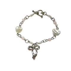 Coquette Bow Charm Bracelet