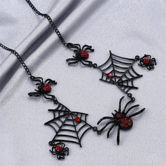 Gothic Spider Web Necklace