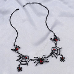 Gothic Spider Web Necklace