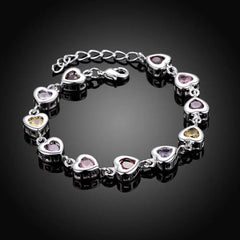 Elegant Crystal Charm Bracelet