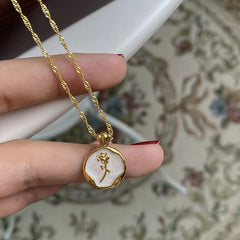 Golden Silhouette Charm Necklace