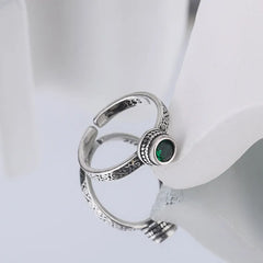 Emerald Enigma Ring