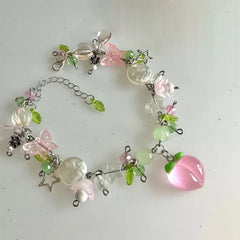 Y2K Strawberries Pearl Bracelet