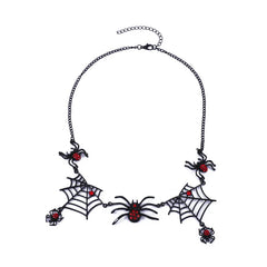 Gothic Spider Web Necklace