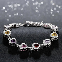 Elegant Crystal Charm Bracelet