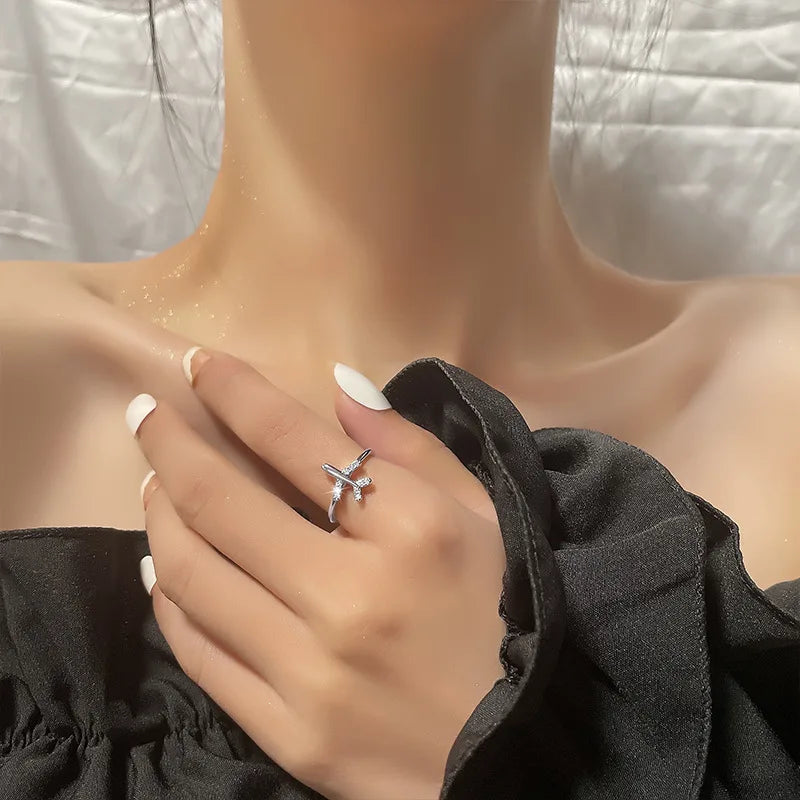 Elegant Whispers Cuff Ring