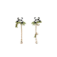 Bamboo Bliss Panda Earring