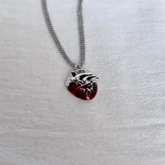 Crimson Heartbeat Amulet Necklace