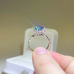 2 Carat Moissanite 925 Sterling Silver Ring