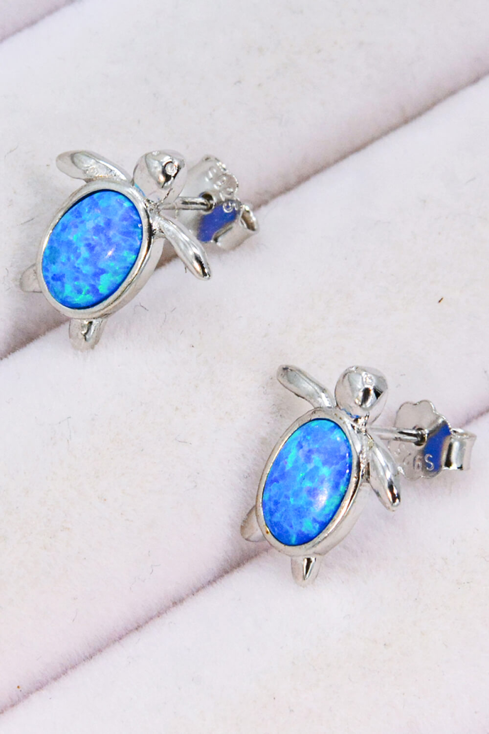 Opal Turtle Stud Earrings