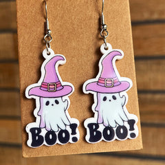 Halloween Theme Acrylic Dangle Earrings