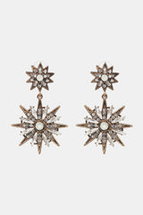 Zinc Alloy Star Shape Dangle Earrings